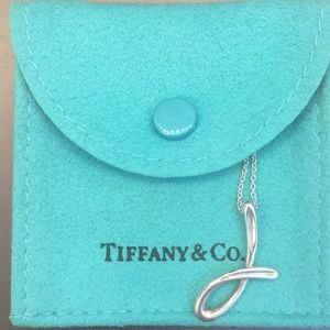 Tiffany & Co Elsa Peretti letter j necklace